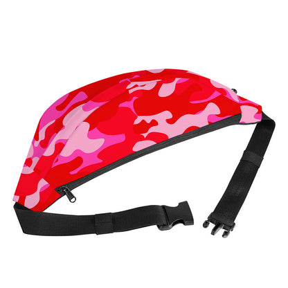 Hot Pink Camouflage Print Fanny Pack