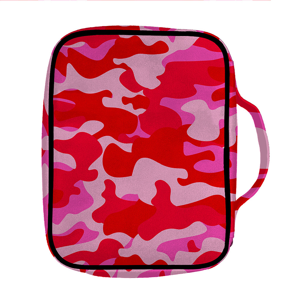Hot Pink Camouflage Print Front Pocket Bible Bag