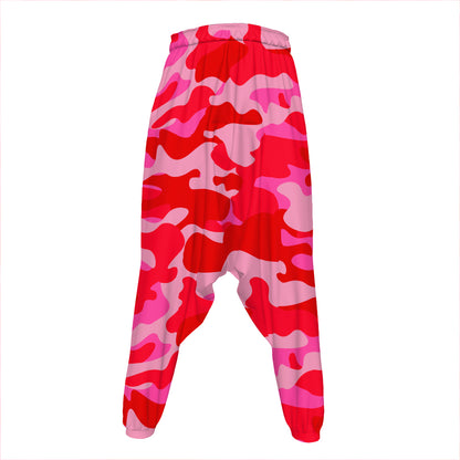 Hot Pink Camouflage Print Hammer Pants