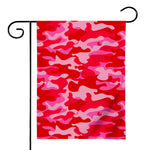 Hot Pink Camouflage Print House Flag