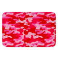 Hot Pink Camouflage Print Indoor Door Mat