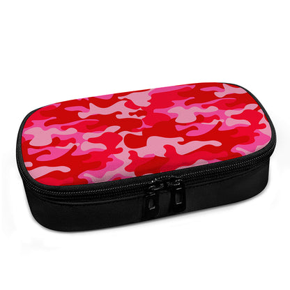 Hot Pink Camouflage Print Insulin Cooler Travel Case