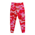 Hot Pink Camouflage Print Jogger Pants