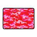 Hot Pink Camouflage Print Kitchen Mat
