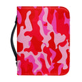 Hot Pink Camouflage Print Leather Bible Cover