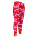 Hot Pink Camouflage Print Men's Compression Pants