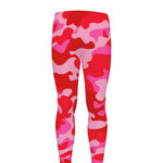 Hot Pink Camouflage Print Men's leggings