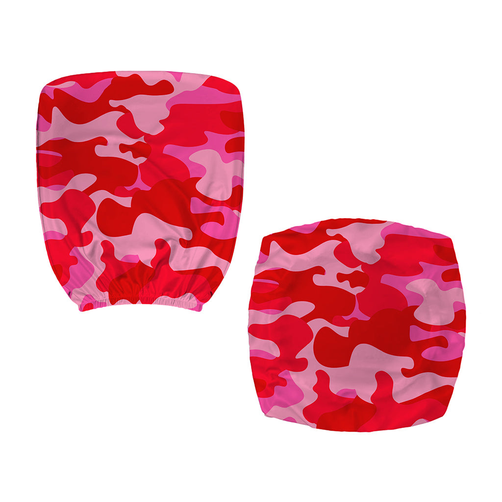 Hot Pink Camouflage Print Office Chair Cover