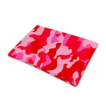 Hot Pink Camouflage Print Pet Cooling Mat Cover