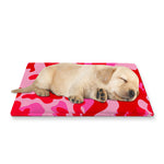 Hot Pink Camouflage Print Pet Cooling Mat Cover