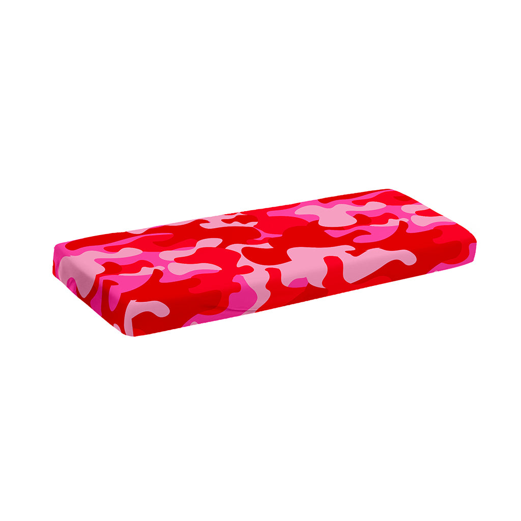 Hot Pink Camouflage Print Piano Keyboard Cover