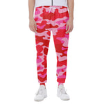 Hot Pink Camouflage Print Scuba Joggers
