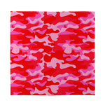 Hot Pink Camouflage Print Silk Bandana