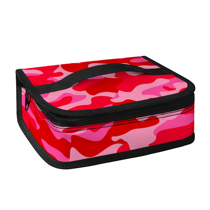 Hot Pink Camouflage Print Small Lunch Bag
