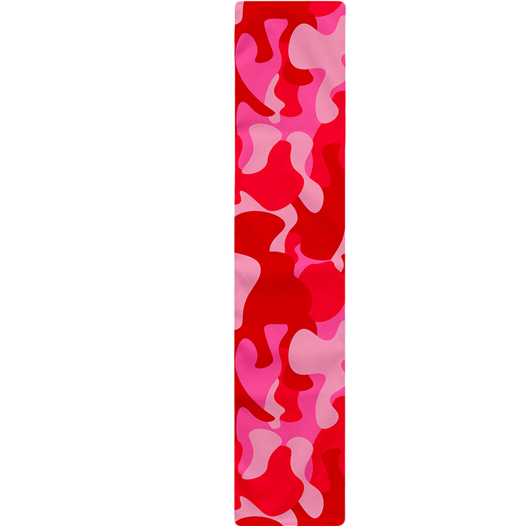 Hot Pink Camouflage Print Table Runner