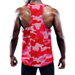 Hot Pink Camouflage Print Training Tank Top