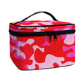 Hot Pink Camouflage Print Travel Makeup Bag