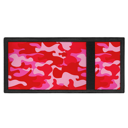 Hot Pink Camouflage Print Trifold Wallet