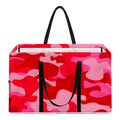 Hot Pink Camouflage Print Utility Tote Bag