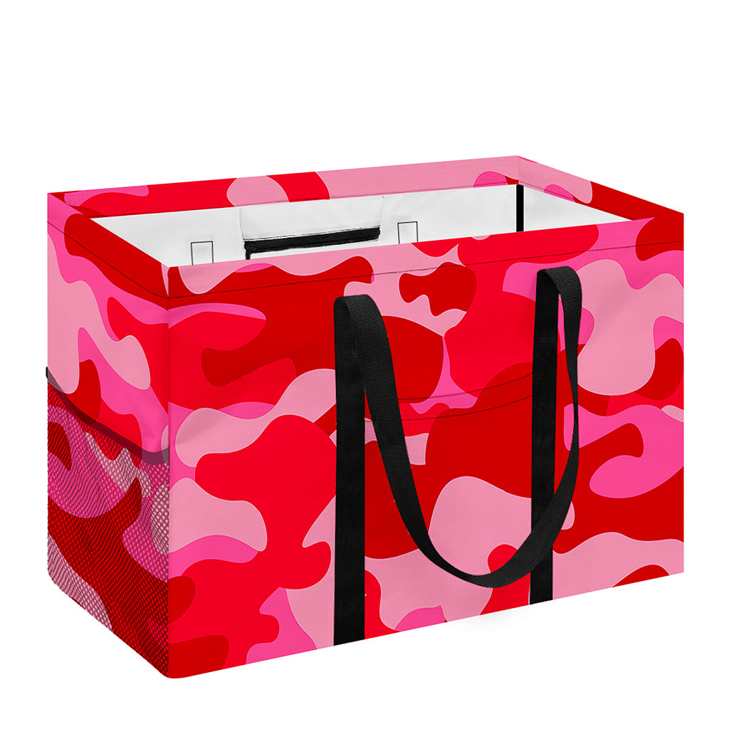 Hot Pink Camouflage Print Utility Tote Bag