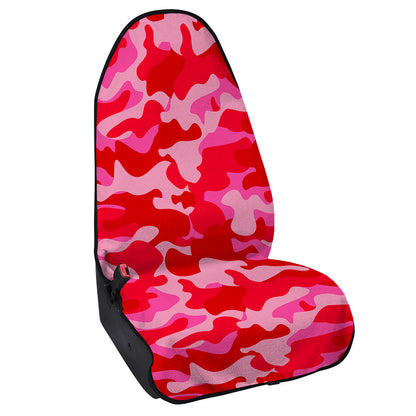 Hot Pink Camouflage Print Waterproof Car Seat Cover