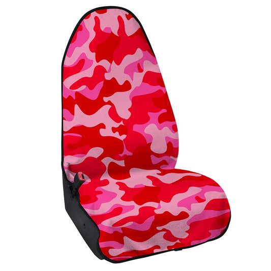 Hot Pink Camouflage Print Waterproof Car Seat Cover