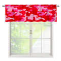 Hot Pink Camouflage Print Window Valance