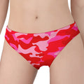 Hot Pink Camouflage Print Women's Panties