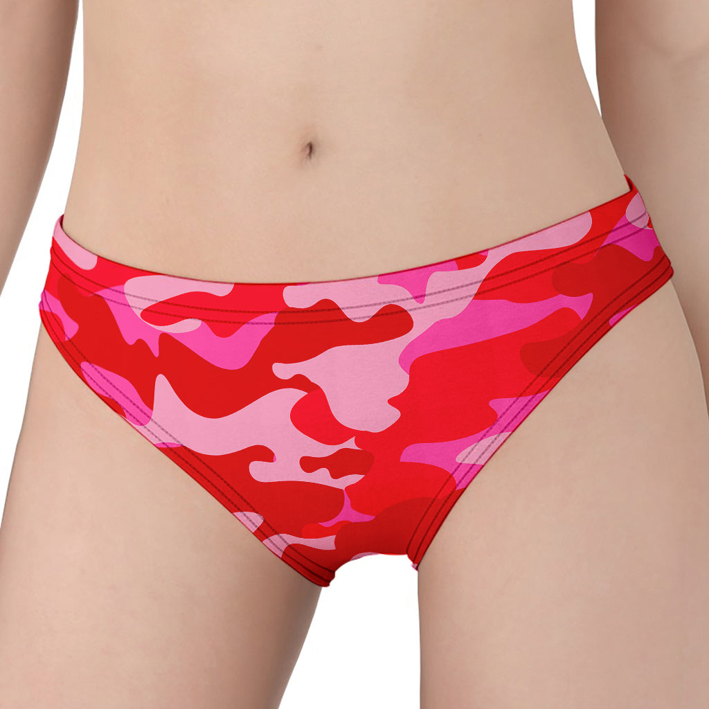 Hot Pink Camouflage Print Women's Panties