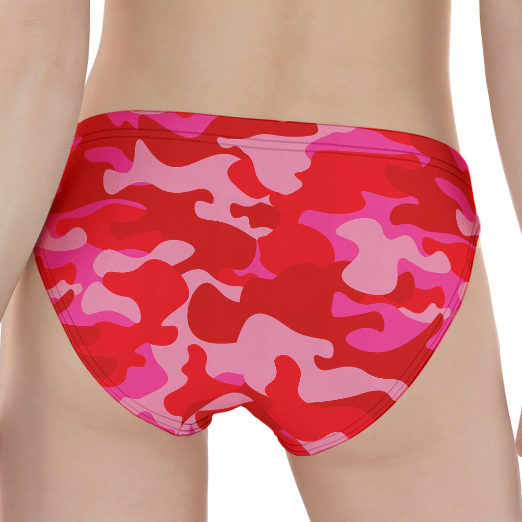 Hot Pink Camouflage Print Women's Panties