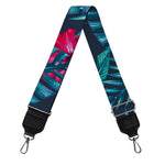 Hot Pink Hibiscus Tropical Pattern Print Bag Strap