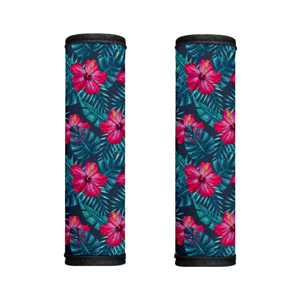 Hot Pink Hibiscus Tropical Pattern Print Handle Covers