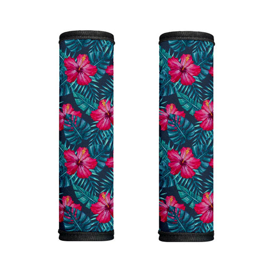 Hot Pink Hibiscus Tropical Pattern Print Handle Covers