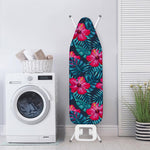 Hot Pink Hibiscus Tropical Pattern Print Ironing Board Cover