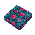 Hot Pink Hibiscus Tropical Pattern Print Outdoor Seat Cushion Cover