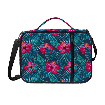 Hot Pink Hibiscus Tropical Pattern Print Shoulder Strap Bible Bag
