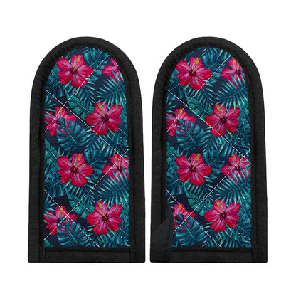 Hot Pink Hibiscus Tropical Pattern Print Skillet Handle Cover