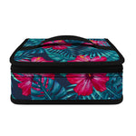 Hot Pink Hibiscus Tropical Pattern Print Small Lunch Bag
