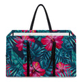 Hot Pink Hibiscus Tropical Pattern Print Utility Tote Bag