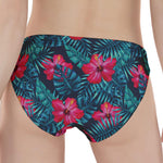 Hot Pink Hibiscus Tropical Pattern Print Women's Panties