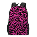 Hot Pink Leopard Print 17 Inch Backpack