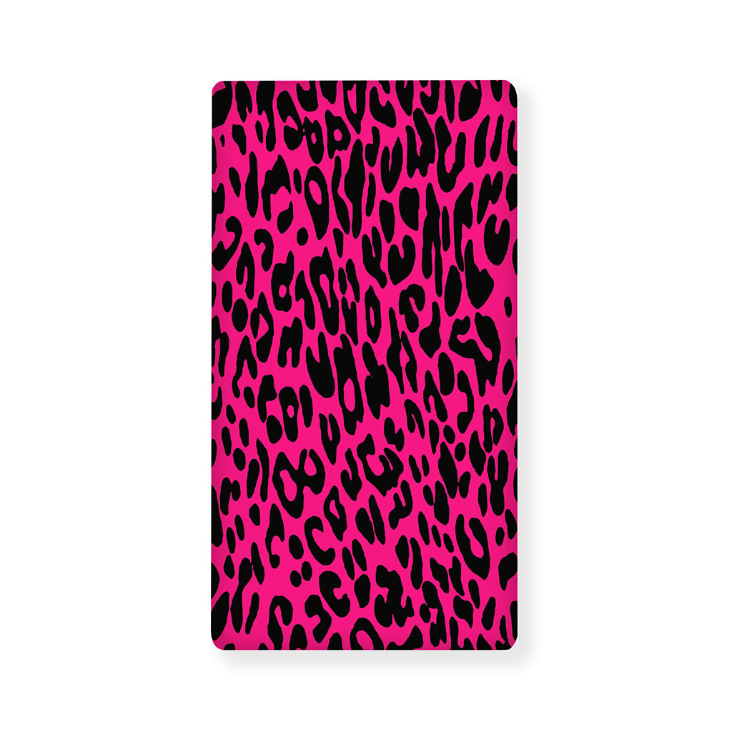 Hot Pink Leopard Print Baby Crib Sheet