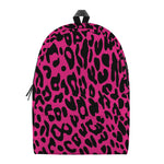 Hot Pink Leopard Print Backpack