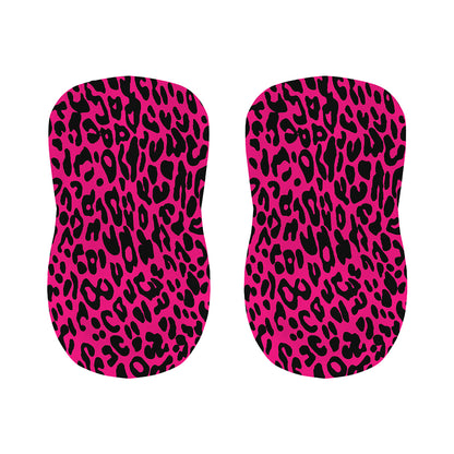 Hot Pink Leopard Print Bar Stool Covers