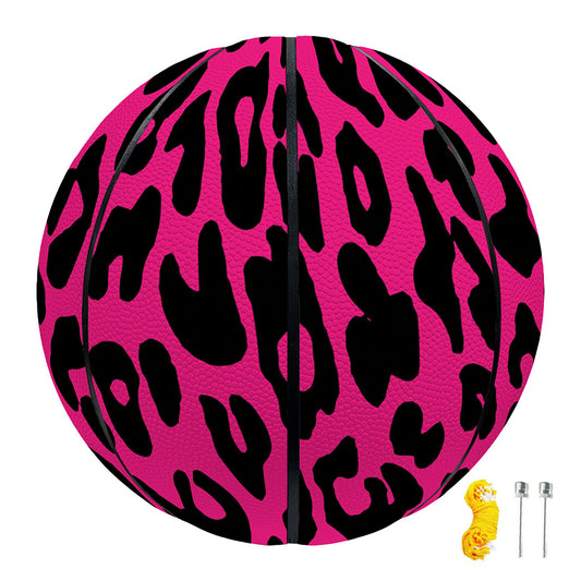 Hot Pink Leopard Print Basketball