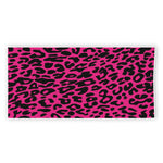 Hot Pink Leopard Print Beach Towel