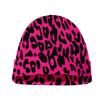 Hot Pink Leopard Print Beanie