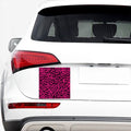 Hot Pink Leopard Print Car Sticker