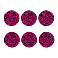 Hot Pink Leopard Print Coaster Set
