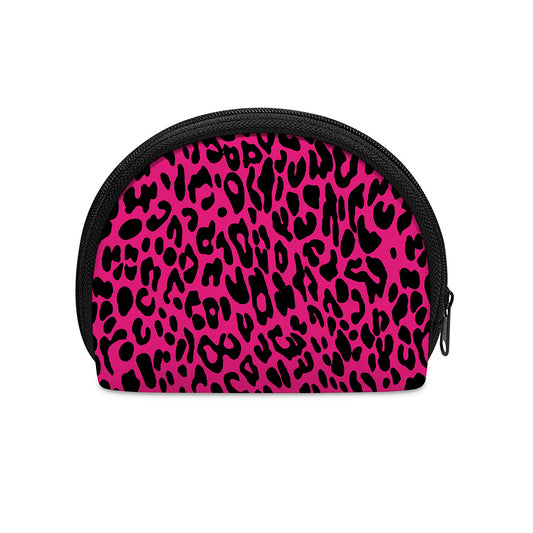 Hot Pink Leopard Print Coin Purse